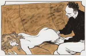 Planche de L'art de la fessée d'Énard et Manara